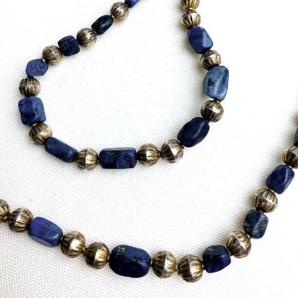 Double Strand BOHO India medallion pendant necklace - Picture 6 of 9